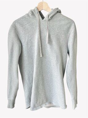 Reigning Champ Small Mens Grey Pull Over Hoodie Sweatshirt Spring Terrycloth
